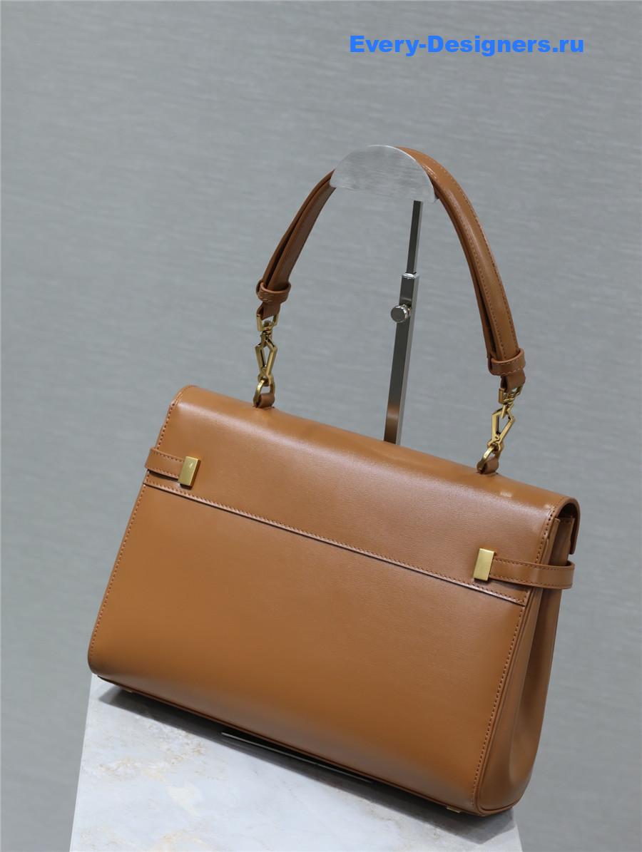 Sa1nt Lau*nt manhattan shoulder bag brown
