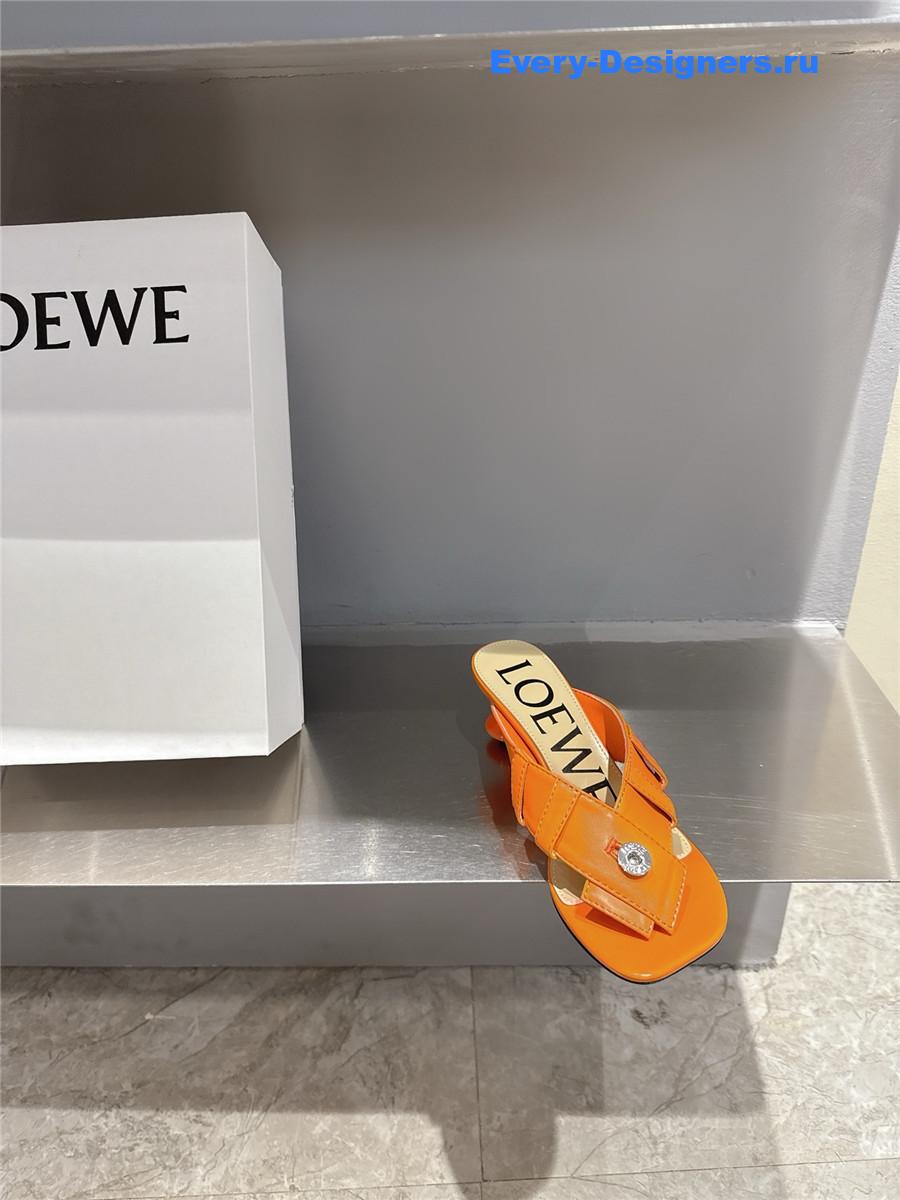 L0ew* toy panta orange sandals