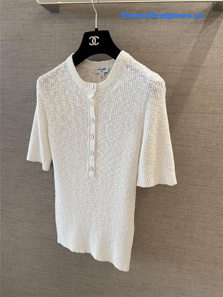 Ch**el coco beach white top