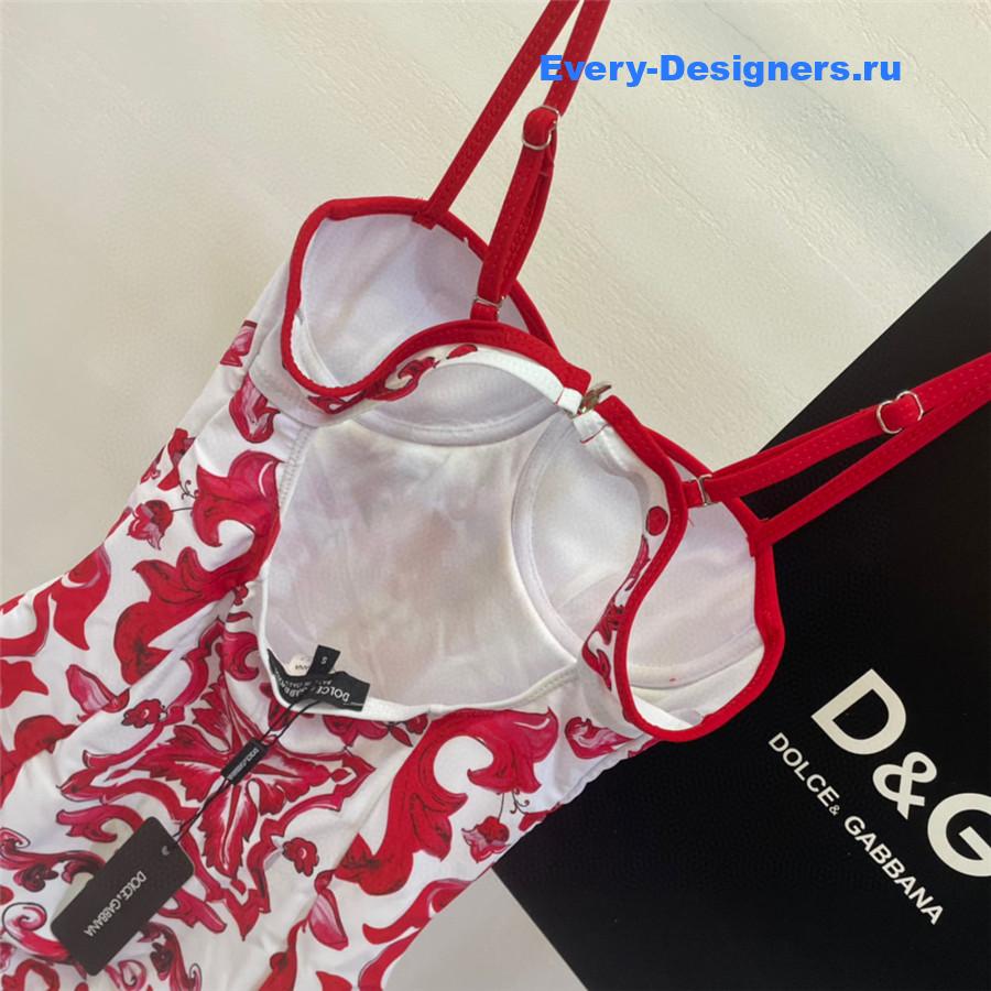 Dolce & Gabbana Maiolica-print One-Piece Swimsuit