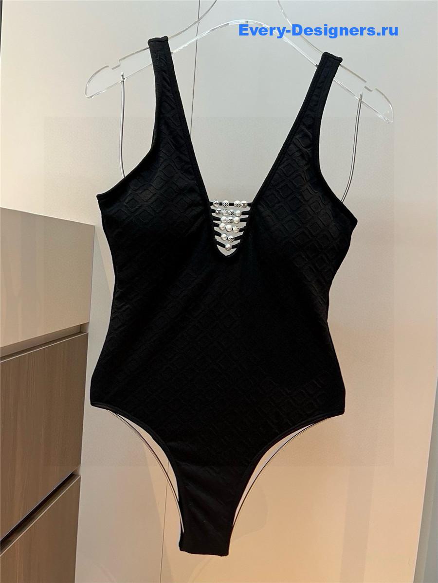 Ch**el black coco one-piece swimsuit
