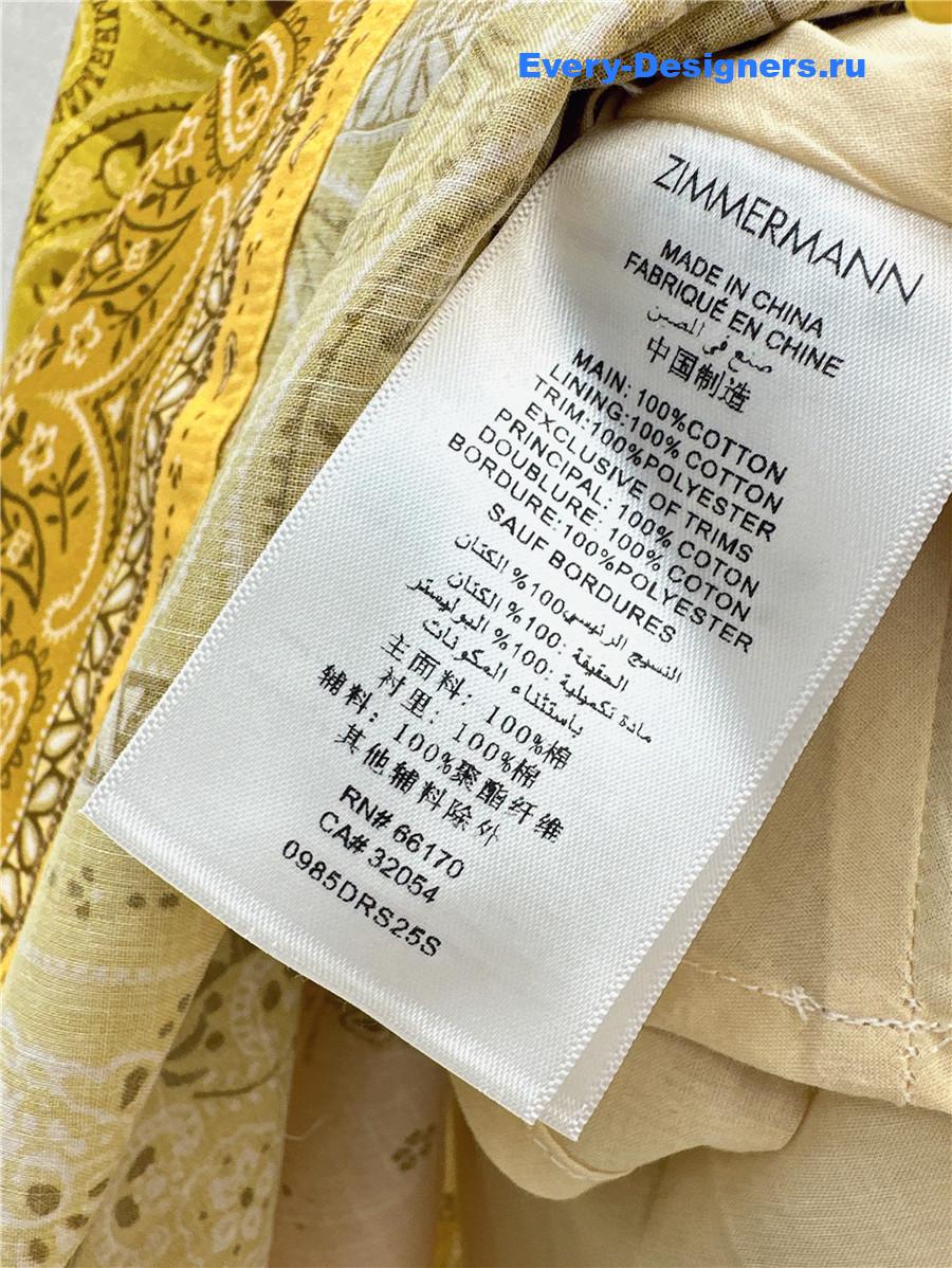 Zimmer Floral Linen A-Line Dress