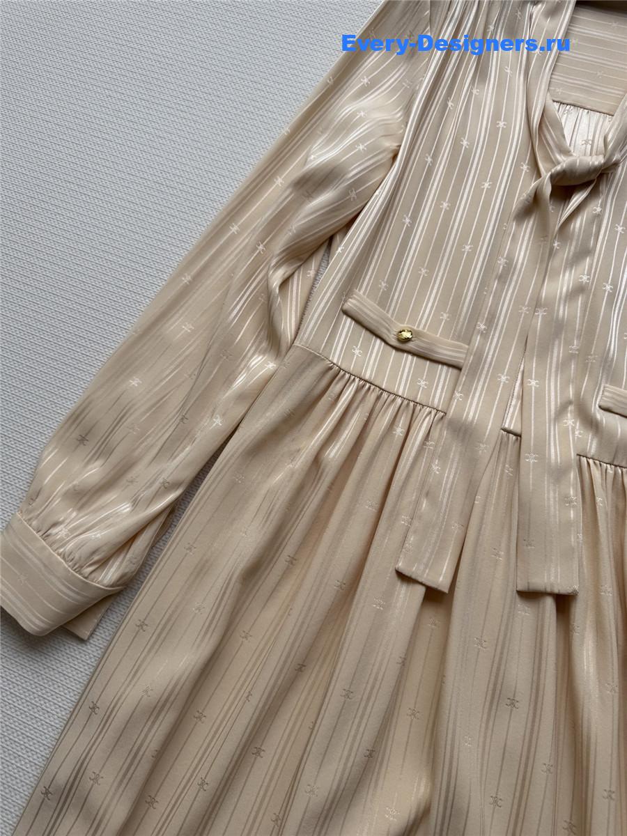 Ce1i*e lavallière silk dress