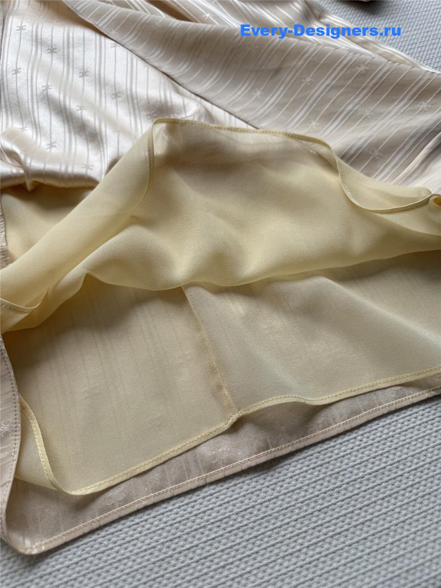 Ce1i*e lavallière silk dress