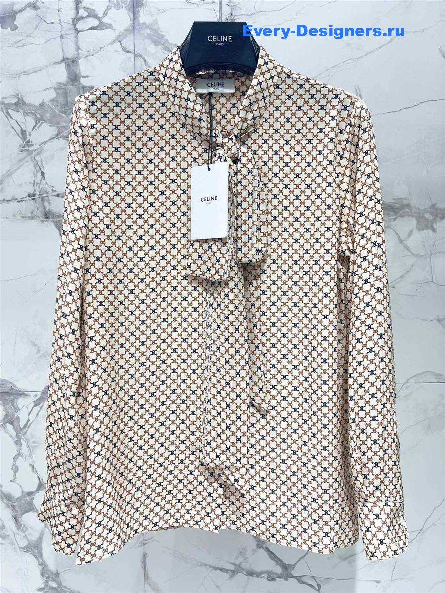 Ce1i*e arc de triomphe silk shirt