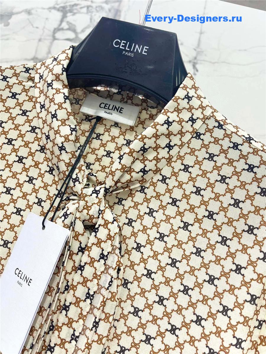 Ce1i*e arc de triomphe silk shirt