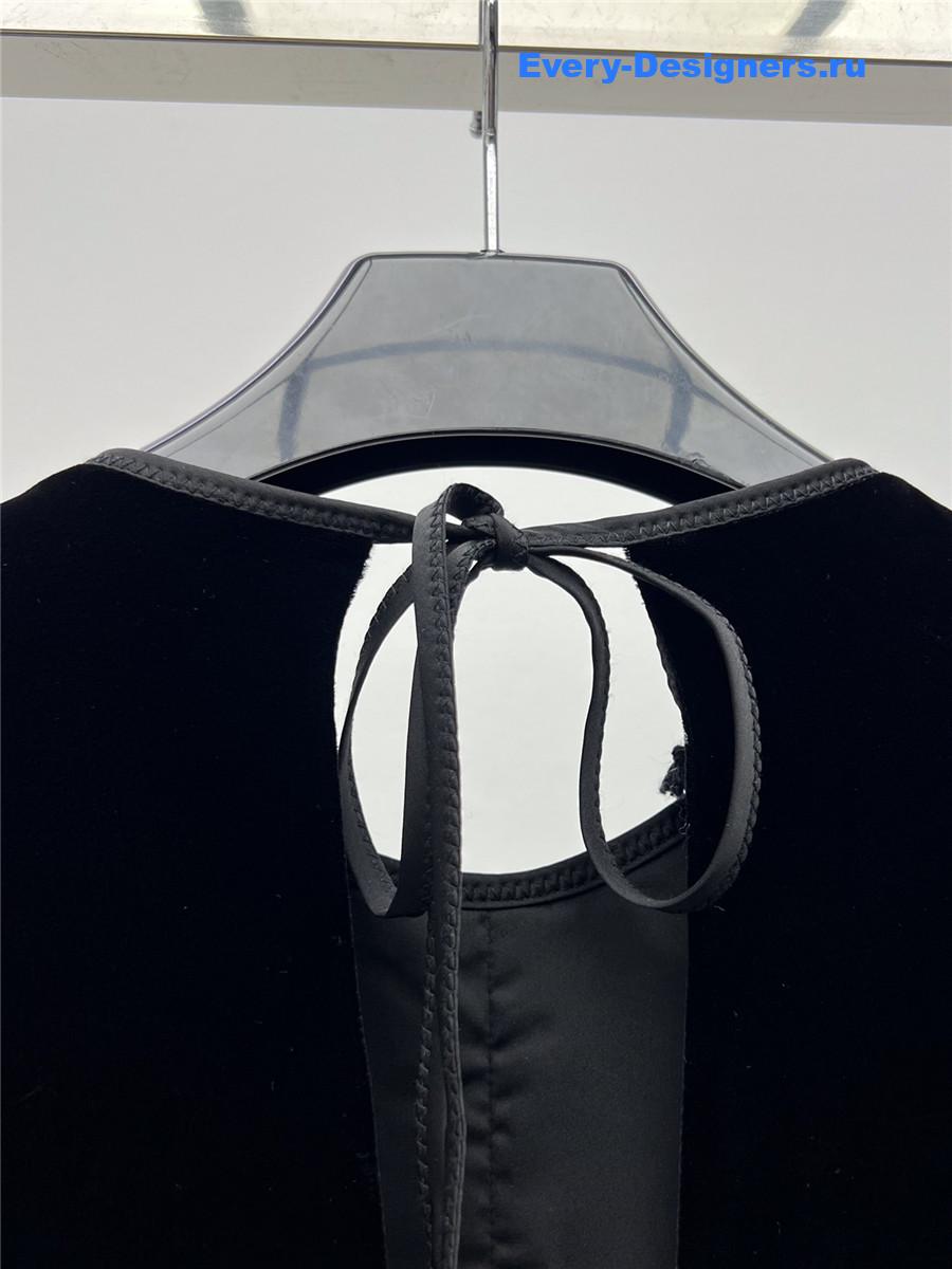 Miu Miu Black Velvet Minidress