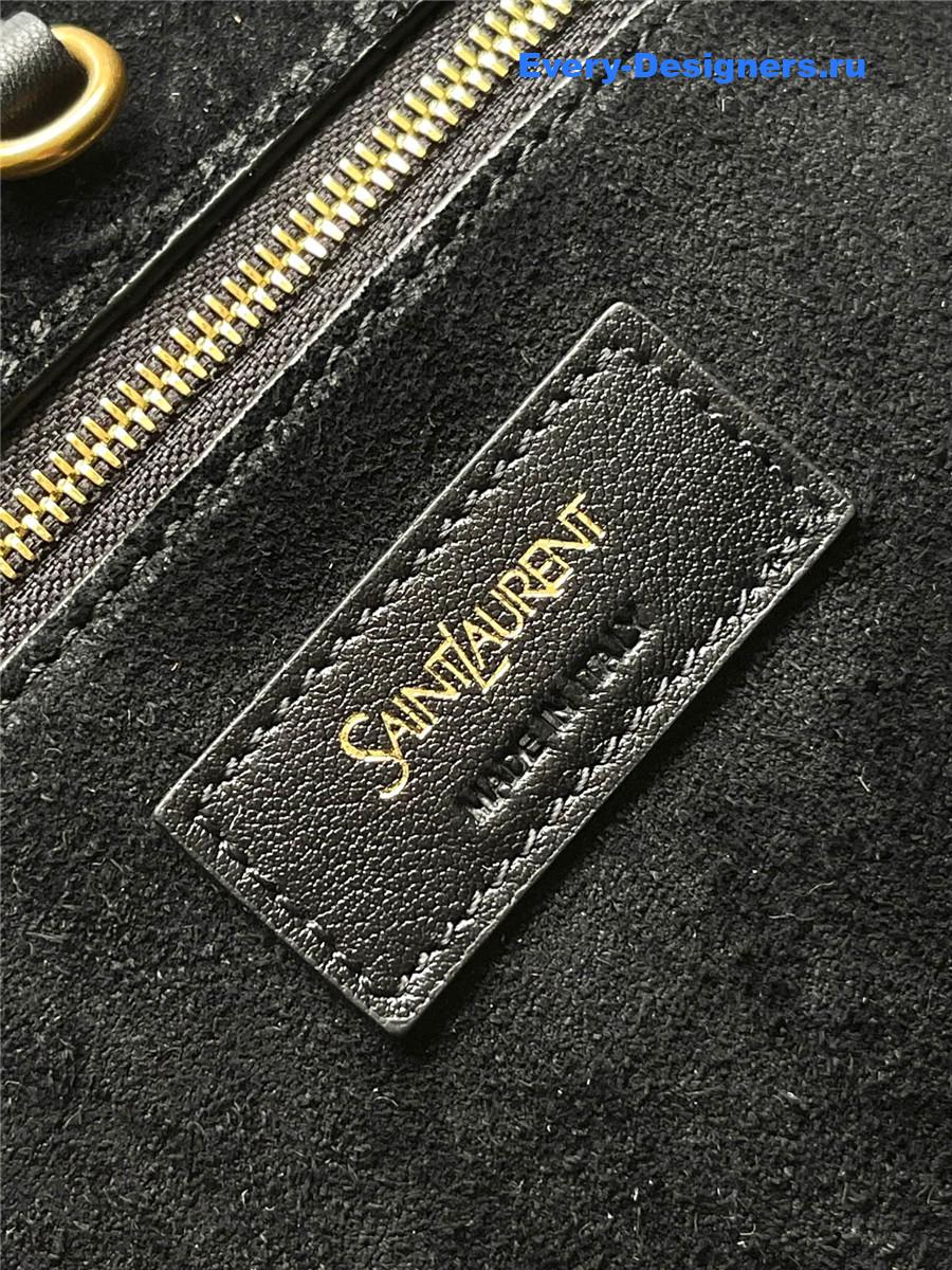 Sa1nt Lau*nt y large hobo in black leather