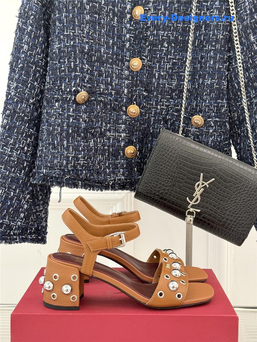 Va1e*ntin0 nellcôte brown sandals