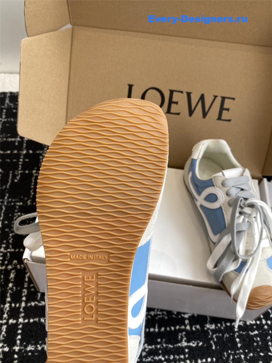 L0ew* ballet runner 2.0 blue leather sneakers