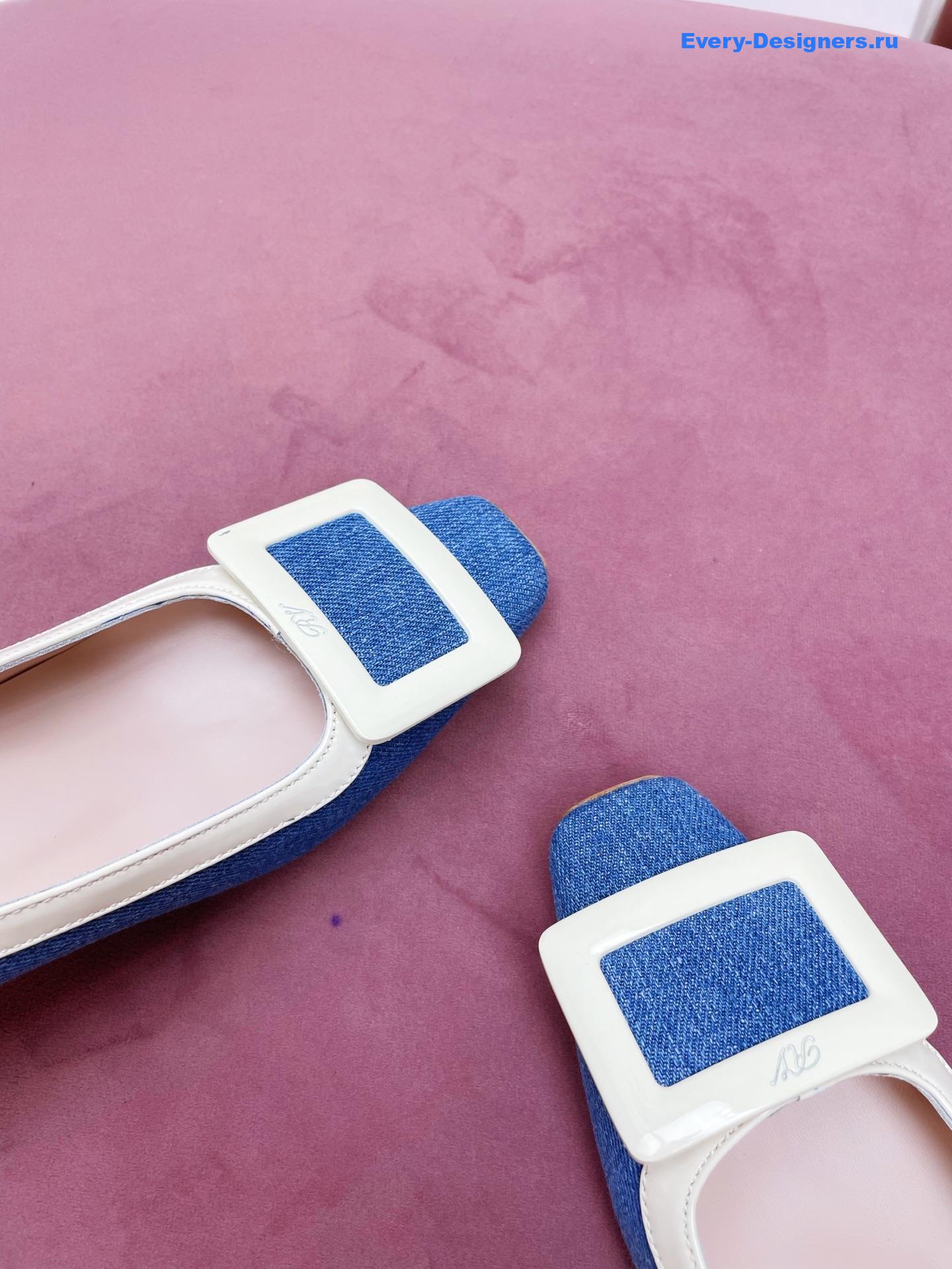 roger u1u1er denim pumps