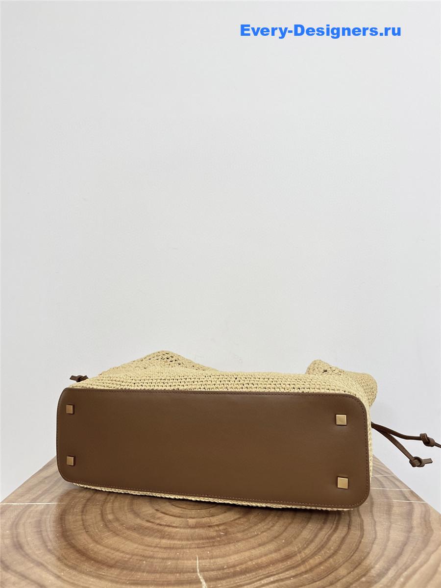 Sa1nt Lau*nt jamie raffia tote
