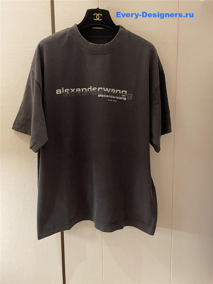 A1exa*der wang gray logo tee