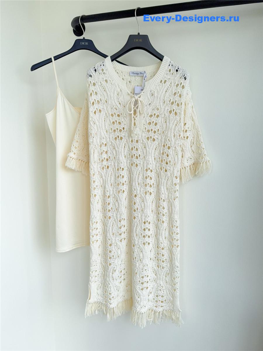 D10r hollow knit dress