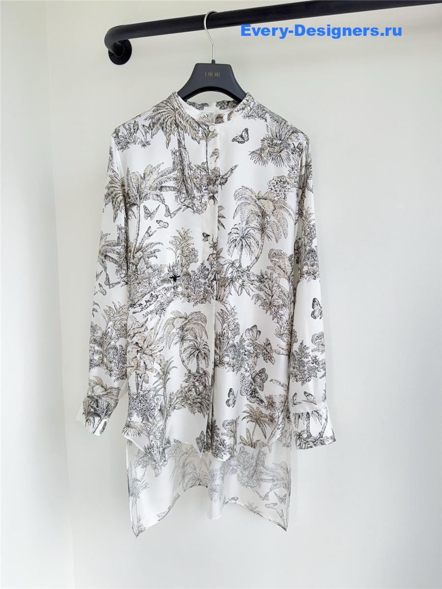 D10r white toile de jouy blouse