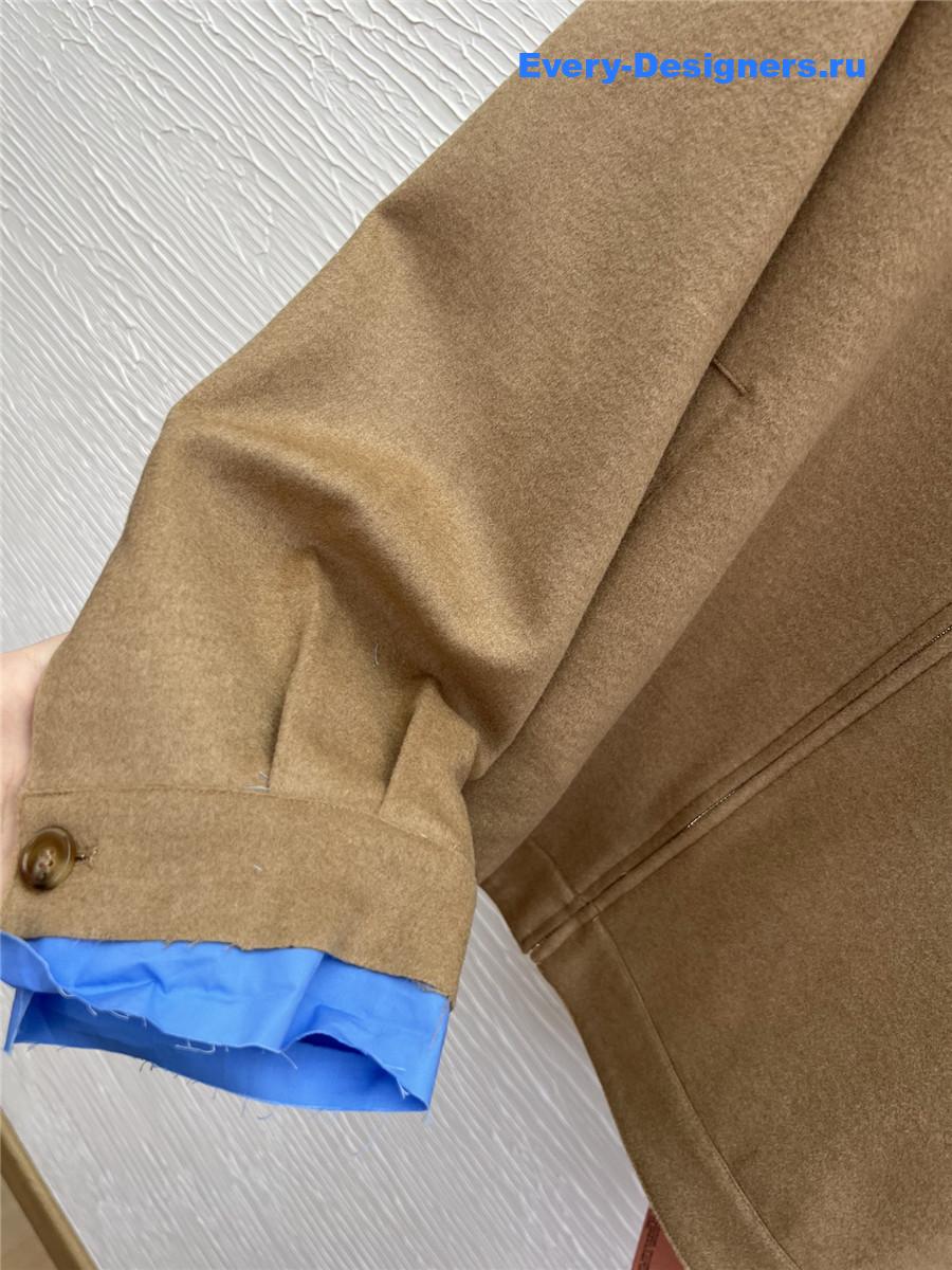 Miu Miu Camel-Hair Blouson Jacket