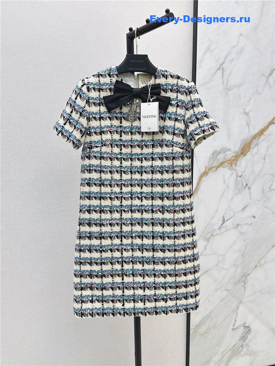 Va1e*ntin0 embellished tweed minidress