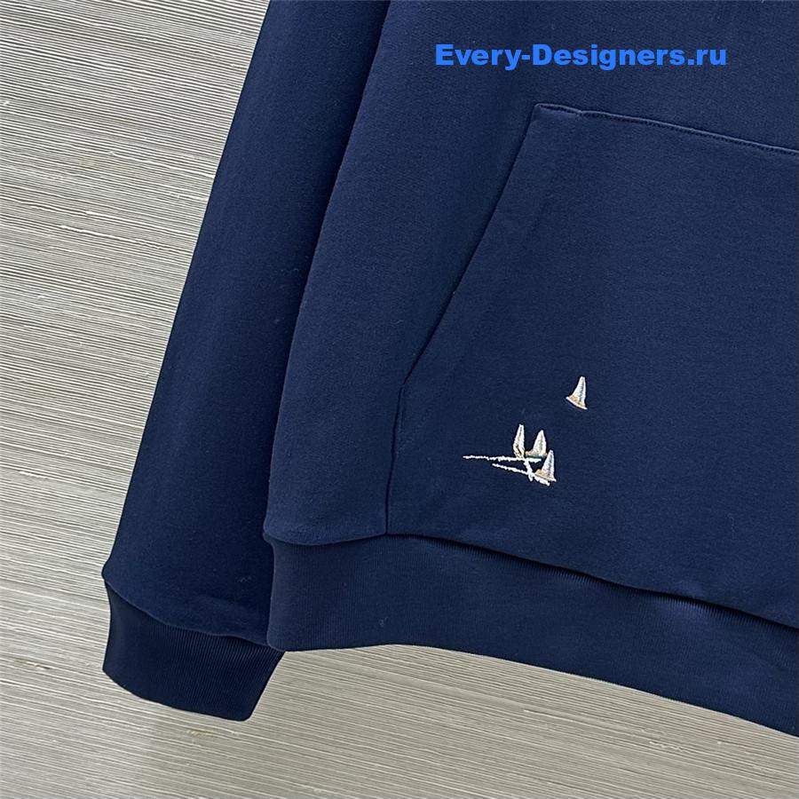 l0vis Vvtt0n embroidered signature hoodie