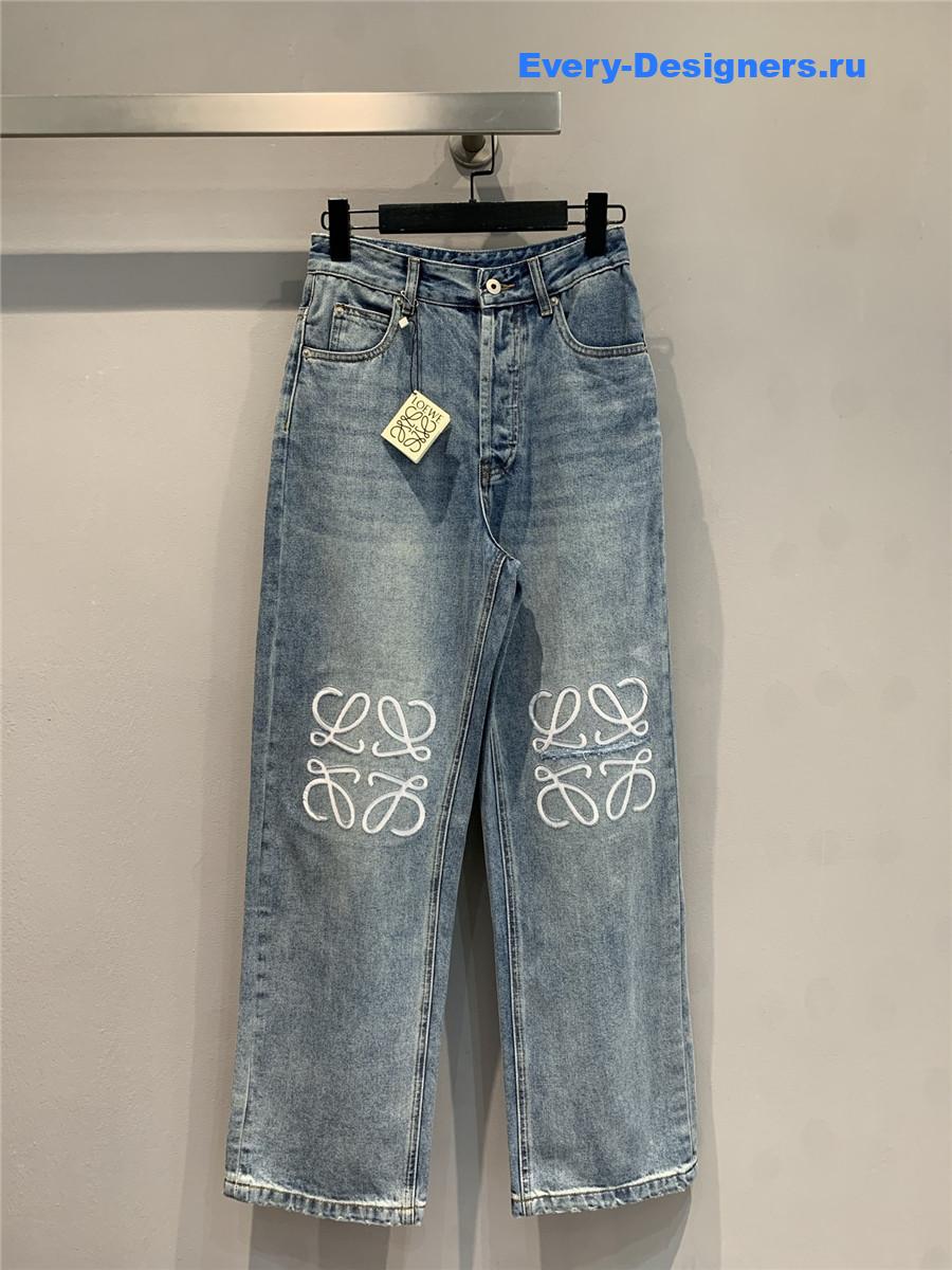 L0ew* anagram cropped jeans