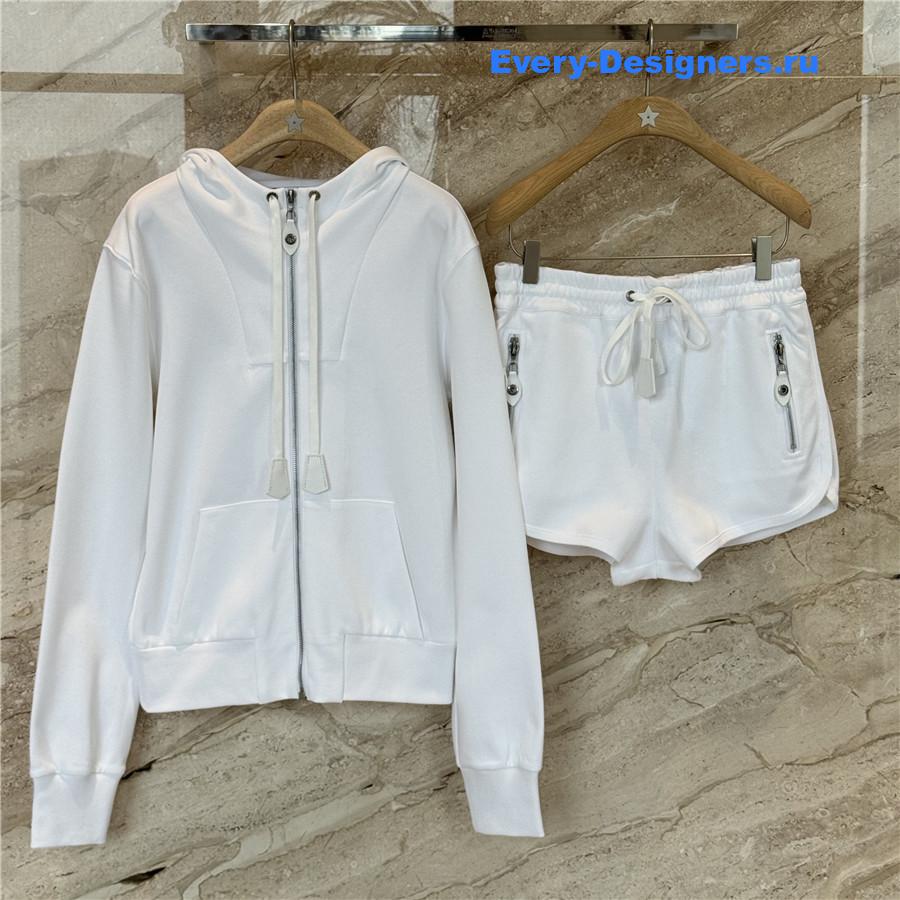 l0vis Vvtt0n white leather accent hoodie sets