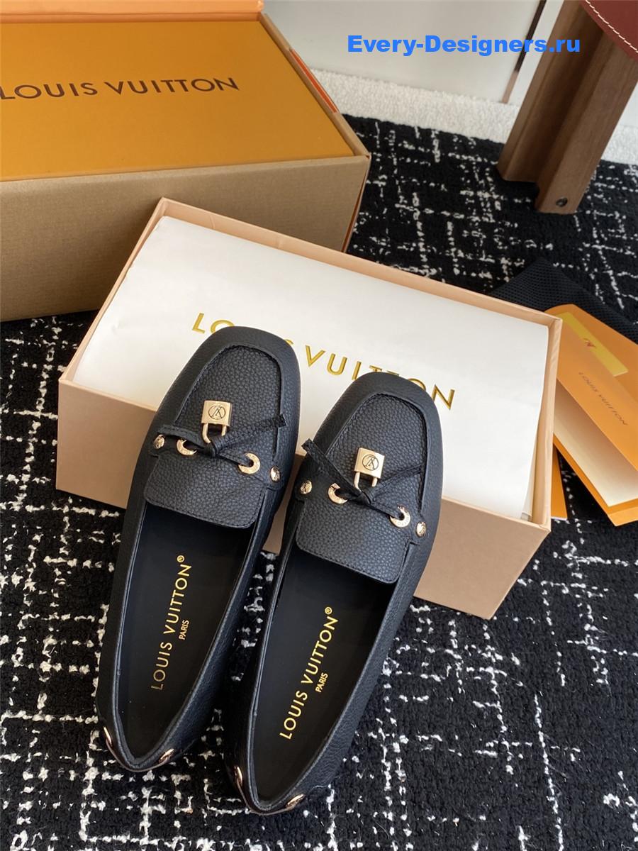 l0vis Vvtt0n gloria black loafers