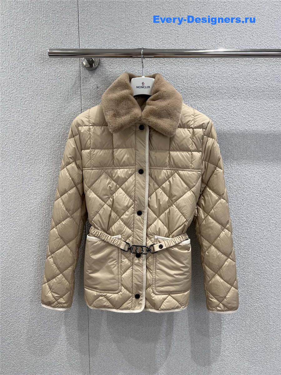 Moncler Beige Cygne Down Jacket