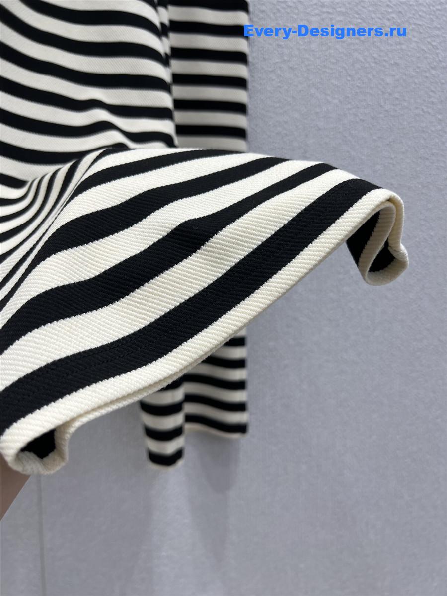L0ew*  striped knit wide-leg pants