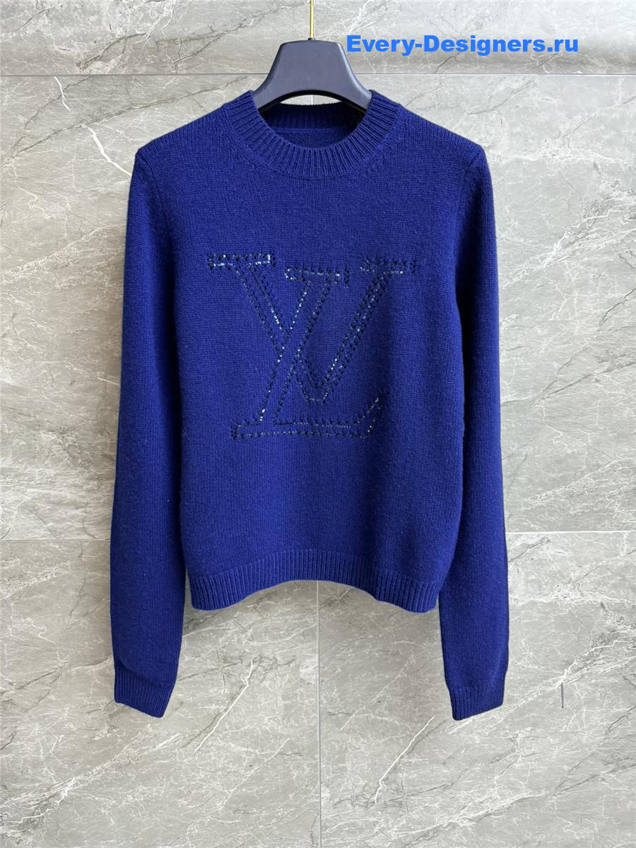 l0vis Vvtt0n blue logo knit sweater