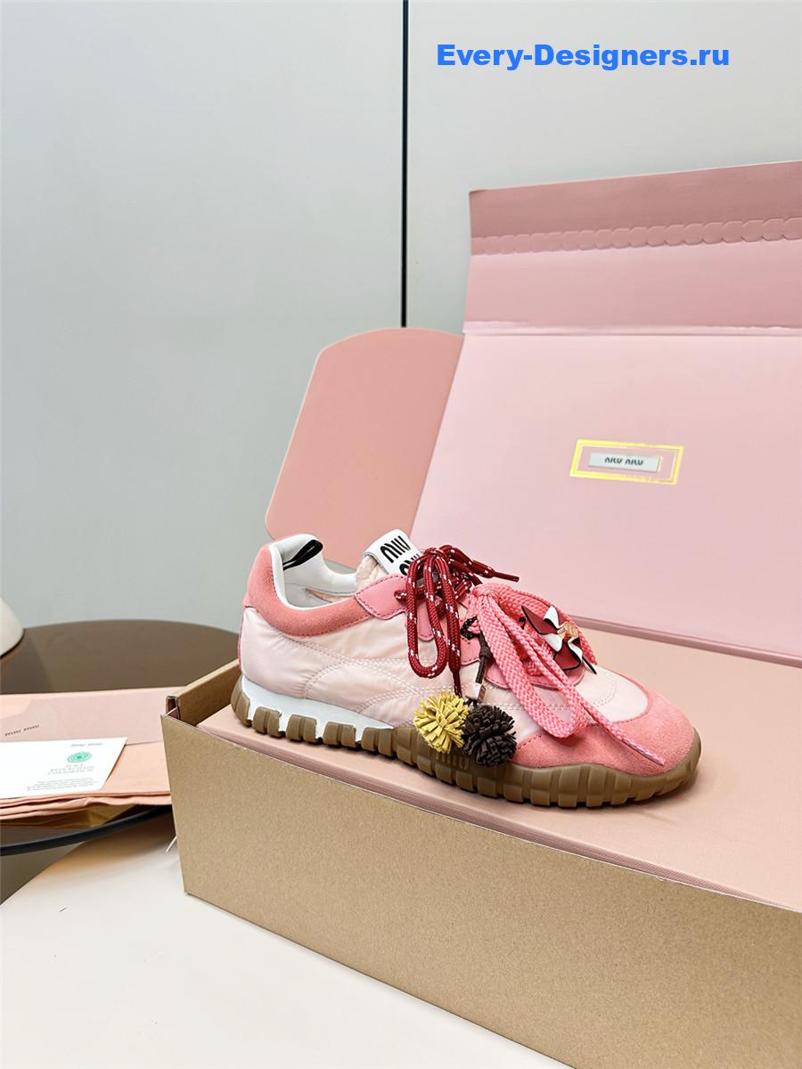 Miu Miu Pink Mule Sneakers