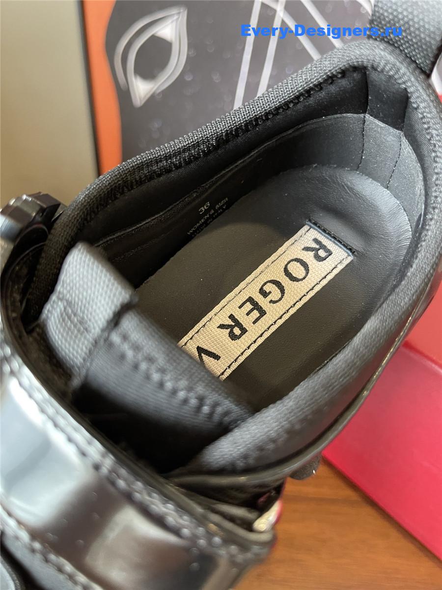 roger u1u1er viv’ black run light sneakers