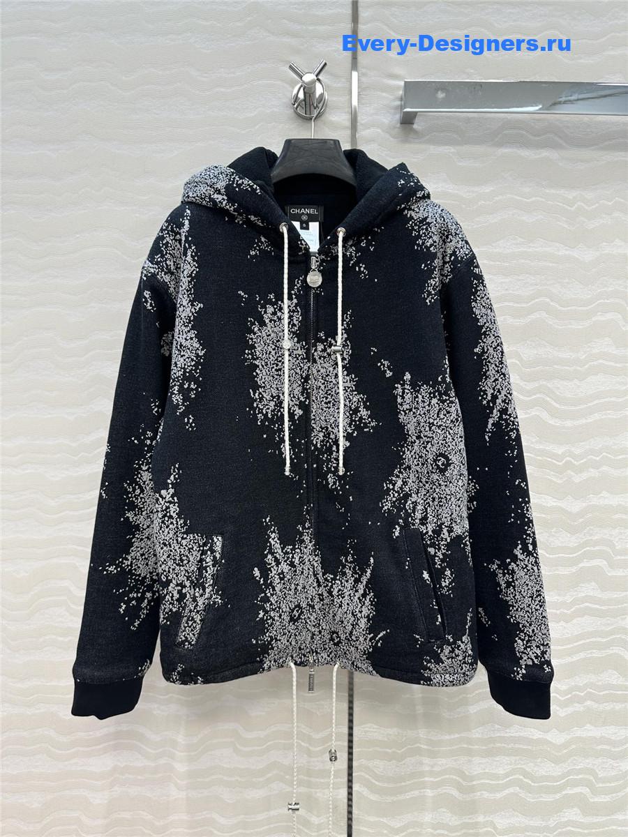 Ch**el coco girls fireworks long puffer jacket