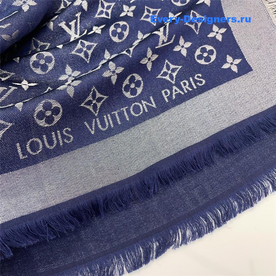 l0vis Vvtt0n monogram denim shawl scarf