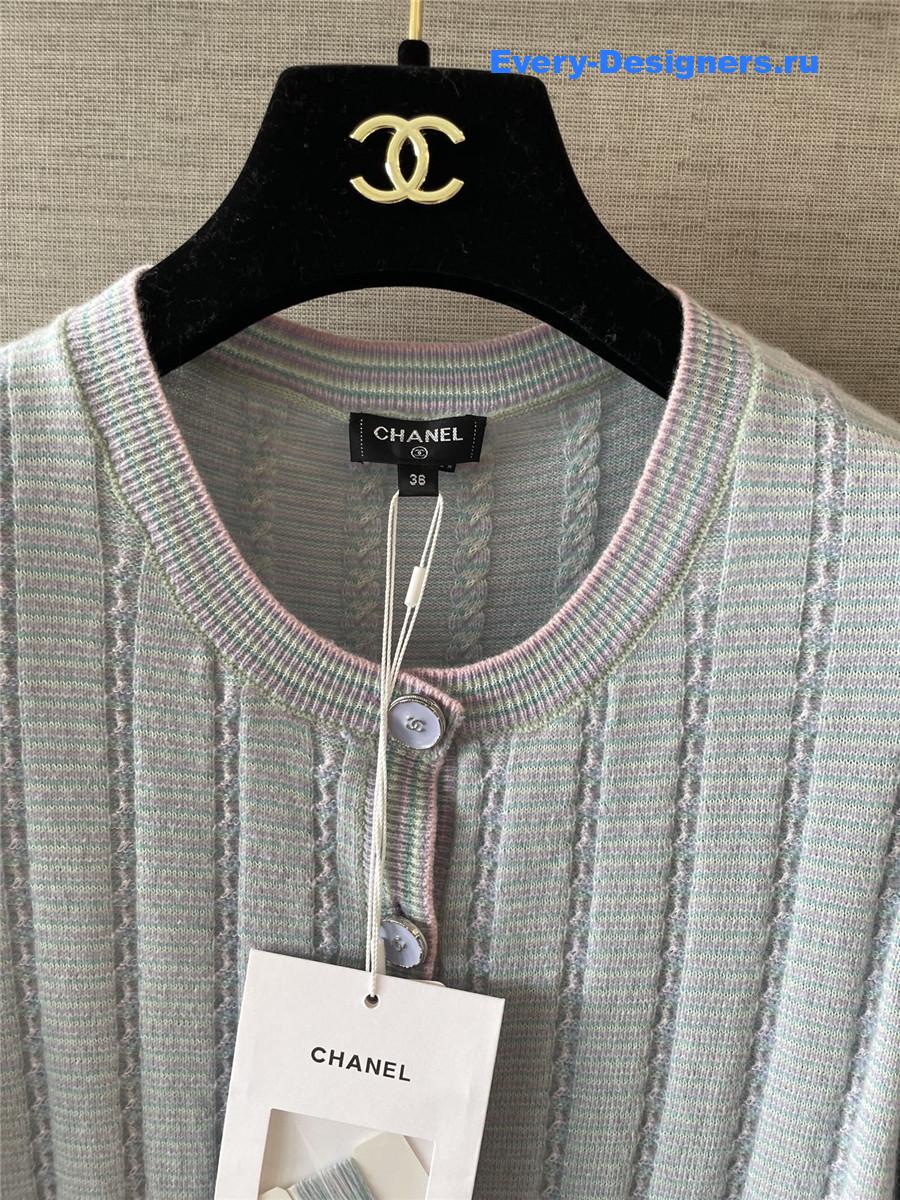 Ch**el light blue cashmere cardigan