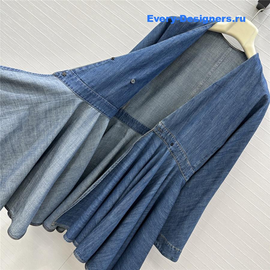 Alaia Blue Denim Mini Dress