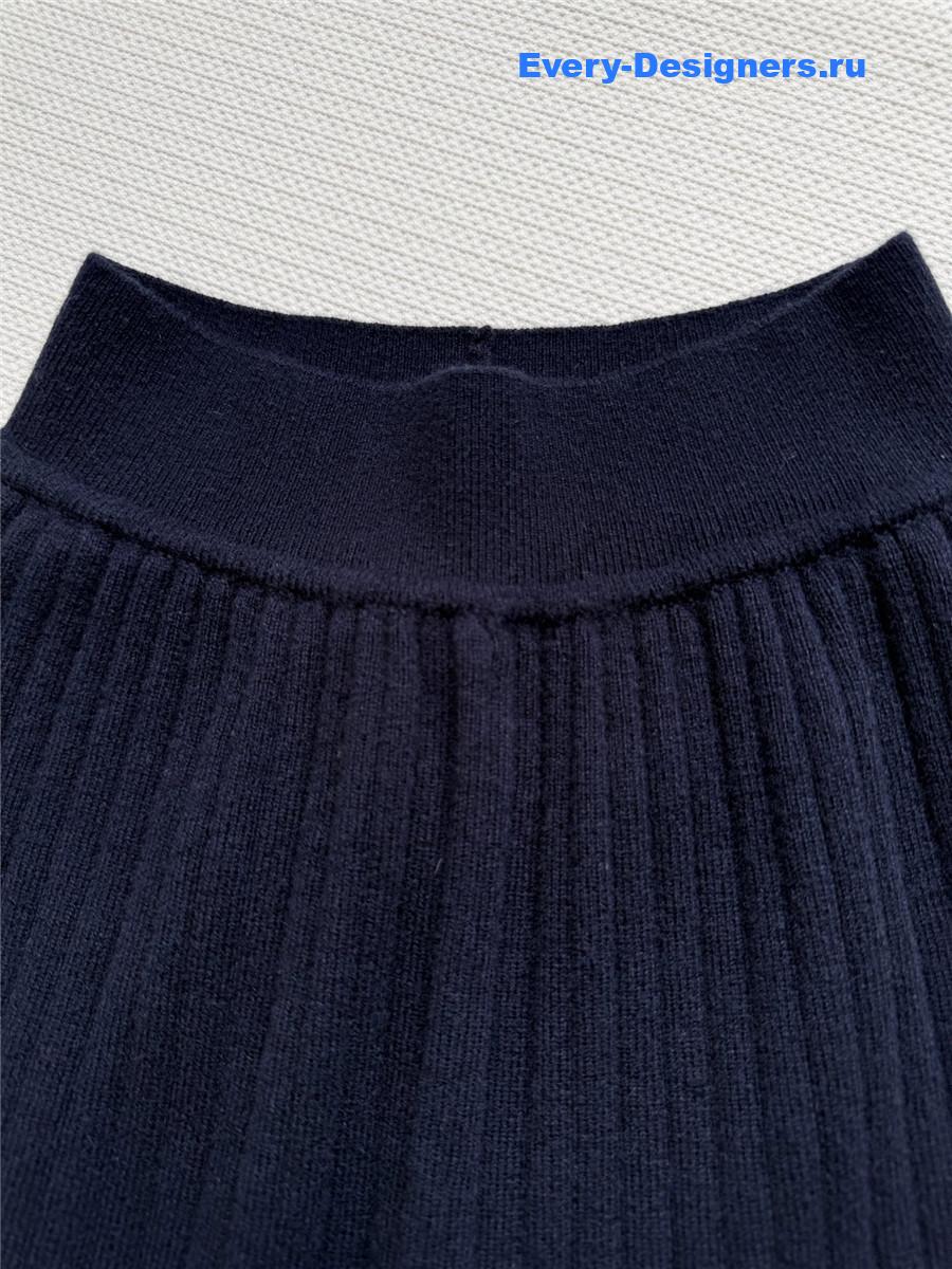 L0r0 P1ana black cashmere wide-leg pants