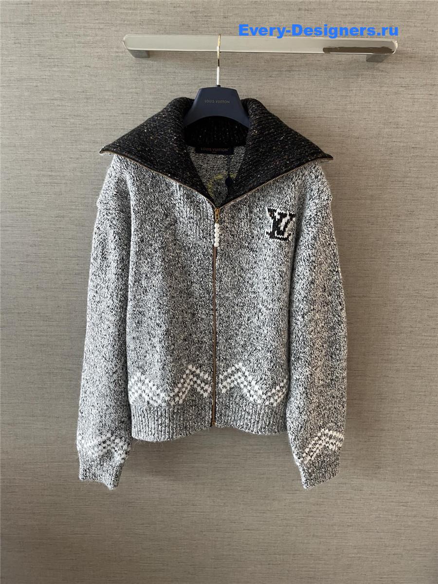 l0vis Vvtt0n zippered knitted blouson