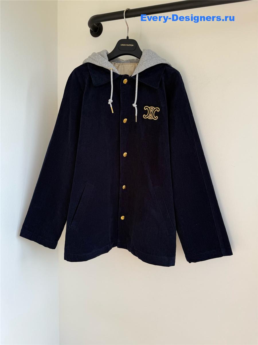 Ce1i*e triomphe car coat jacket in corduroy