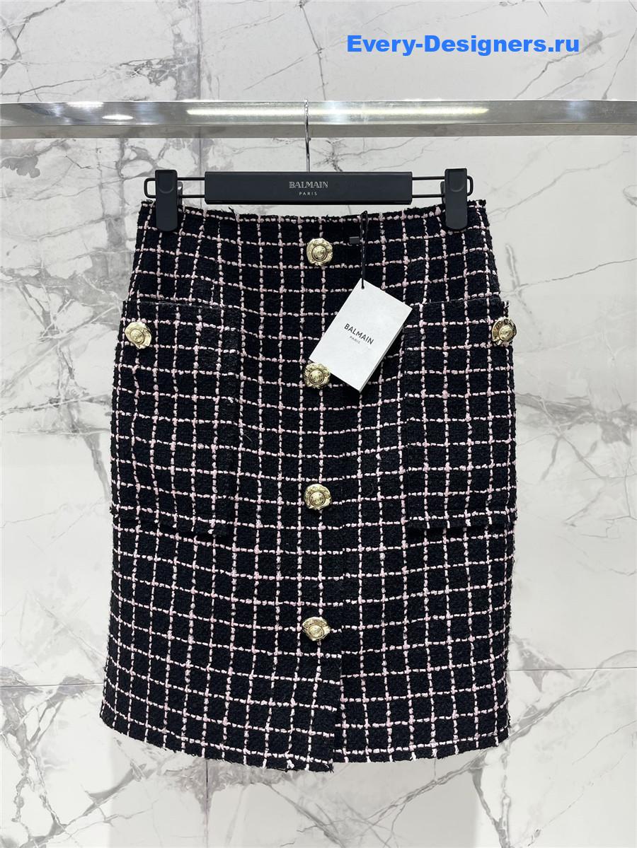 Balmain Tweed Skirt