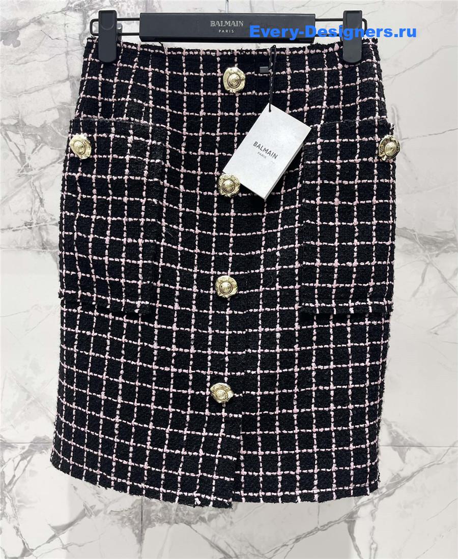 Balmain Tweed Skirt