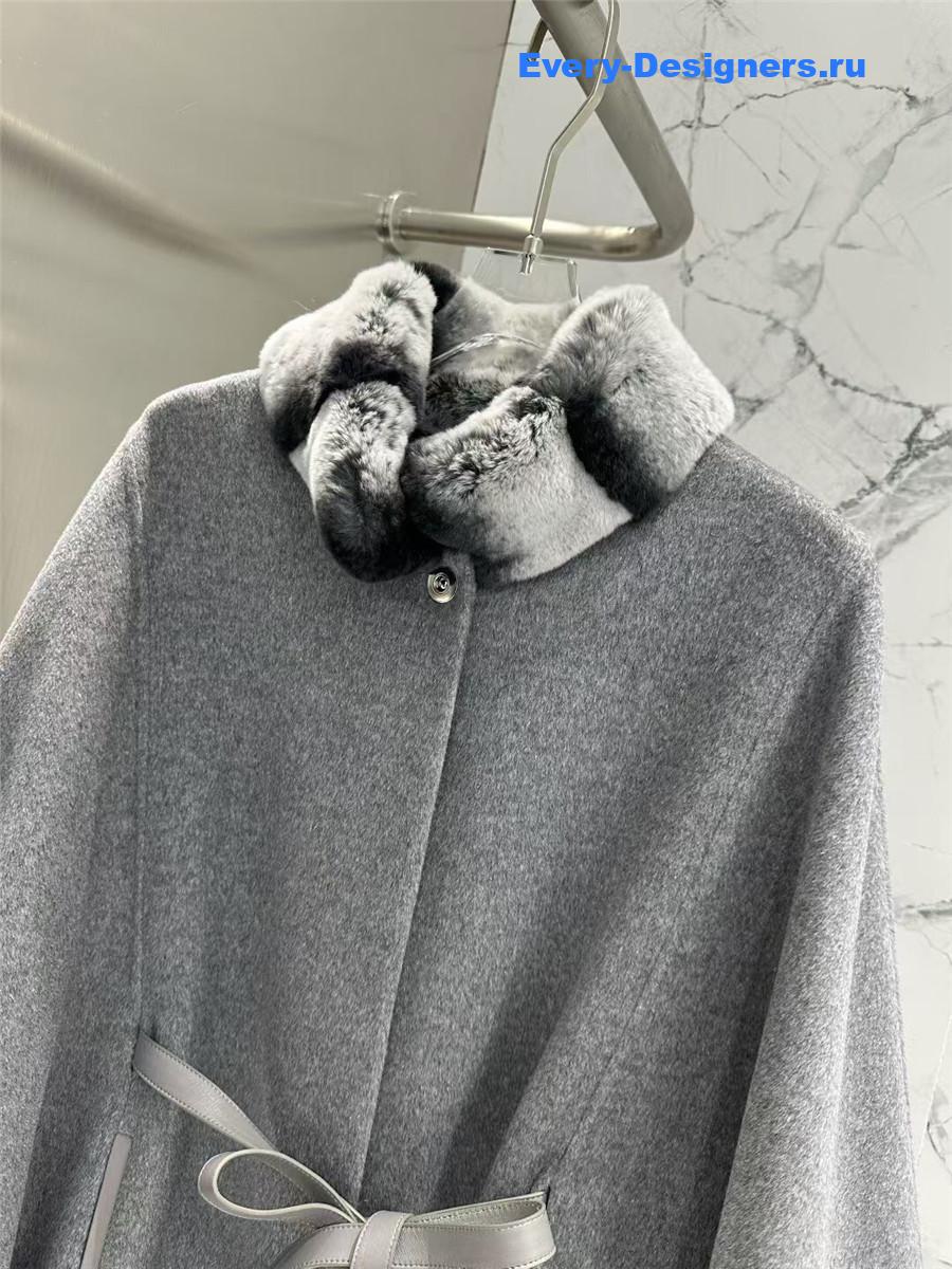L0r0 P1ana grey salzburg cashmere cape
