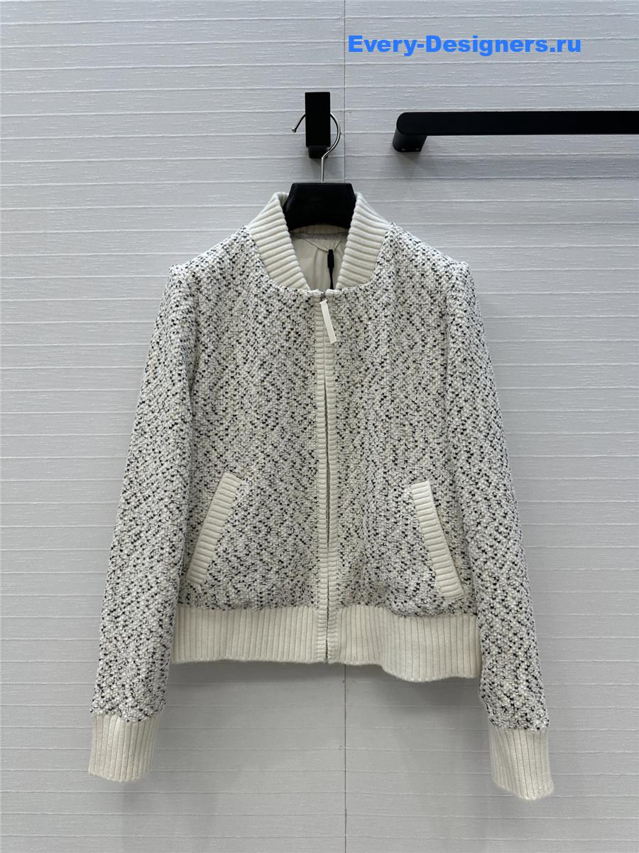 L0r0 P1ana woven paneled down jacket