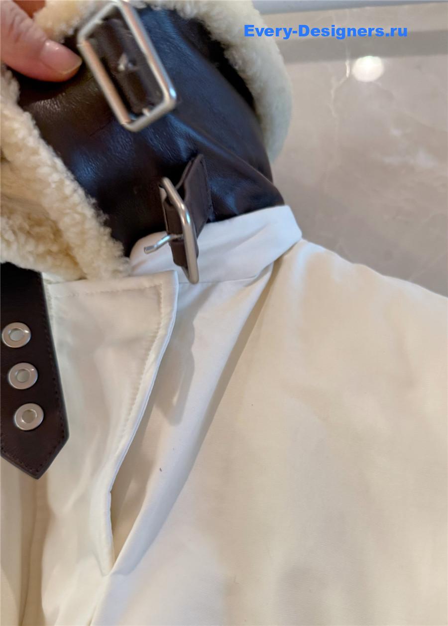L0ew* shearling-trimmed cotton jacket