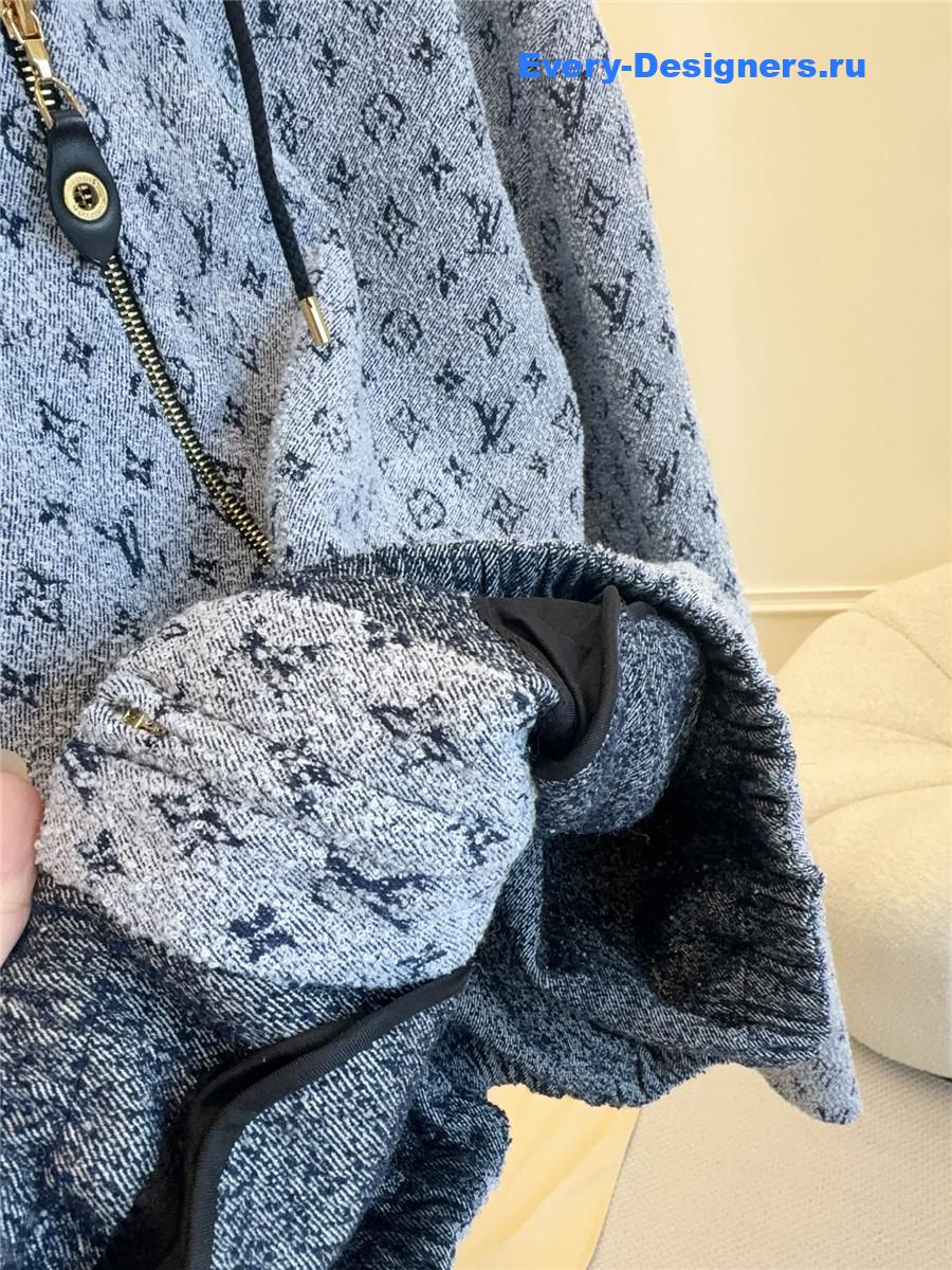 l0vis Vvtt0n monogram bouclé hoodie