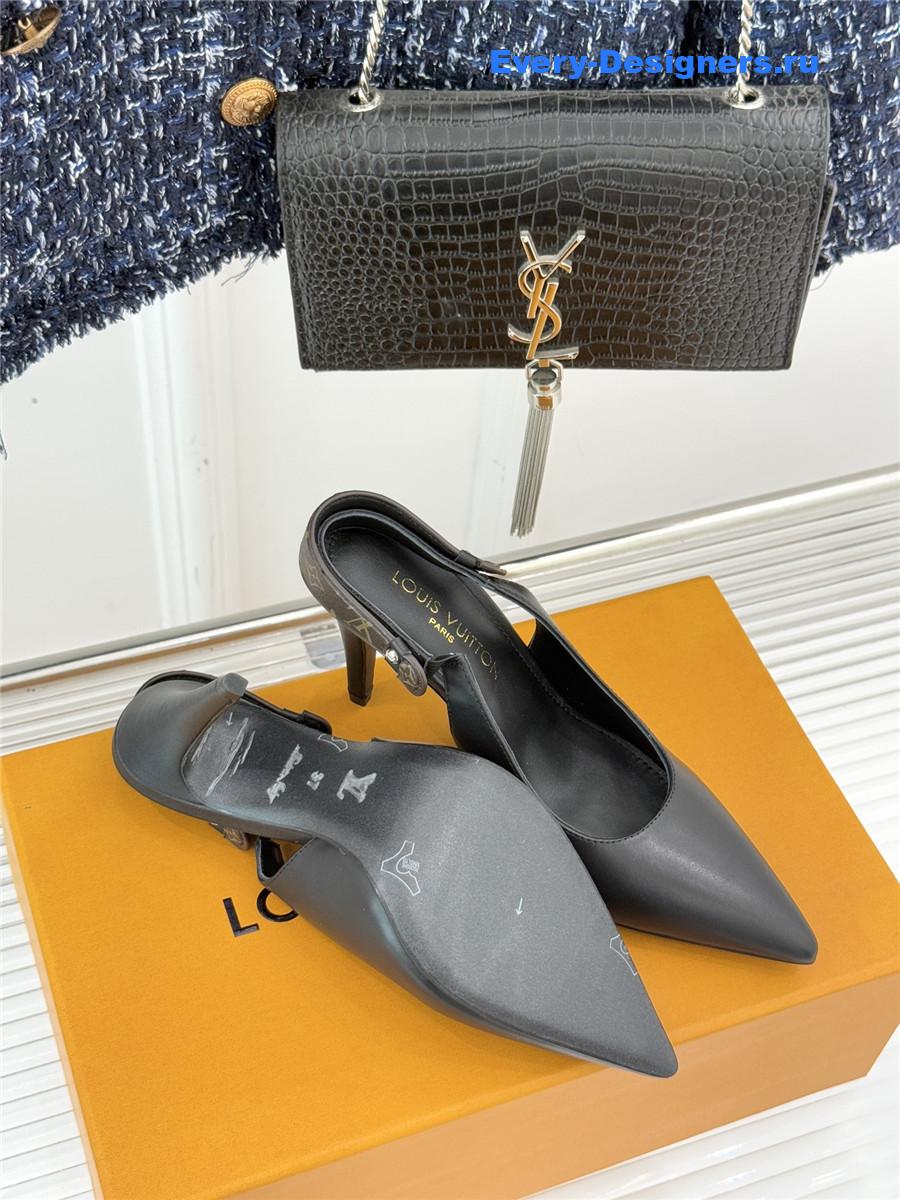 l0vis Vvtt0n black legacy slingback pump