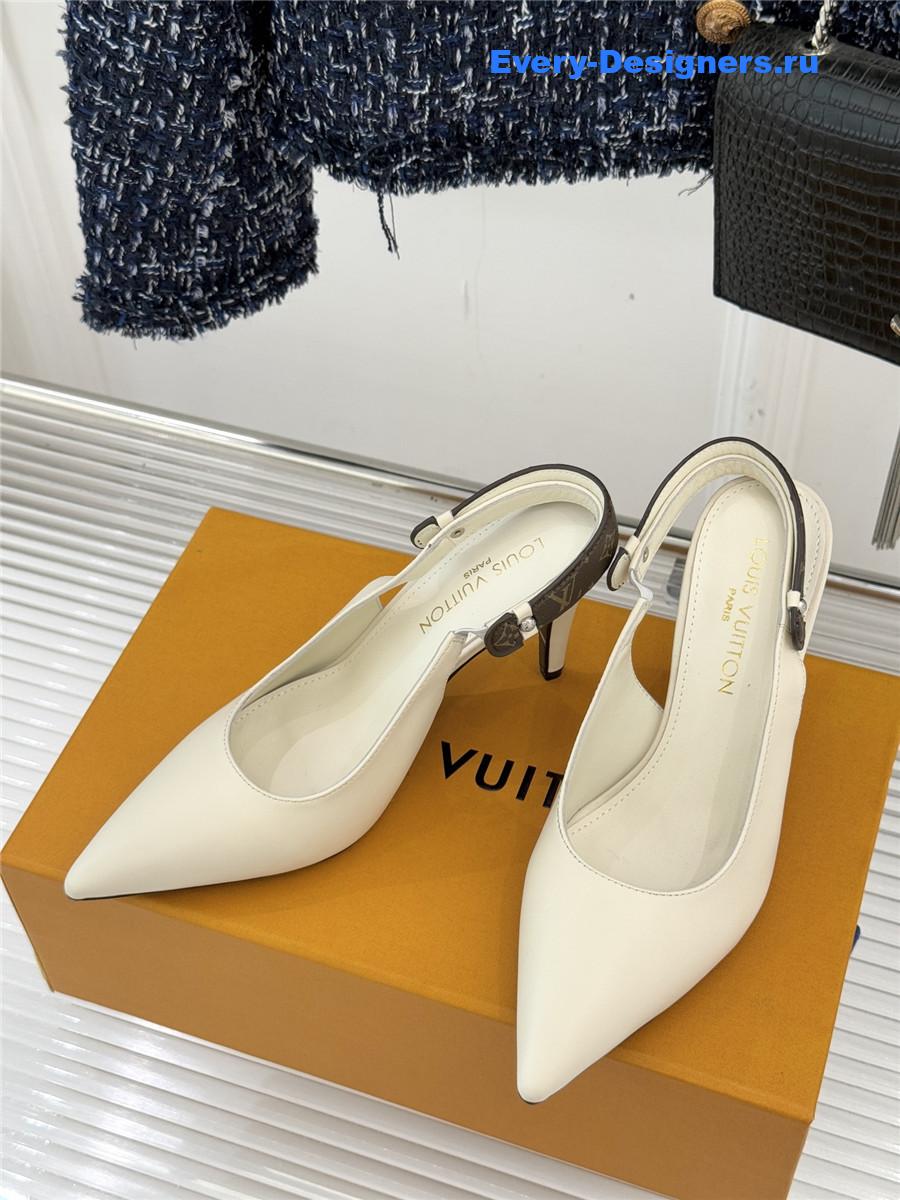 l0vis Vvtt0n white legacy slingback pump