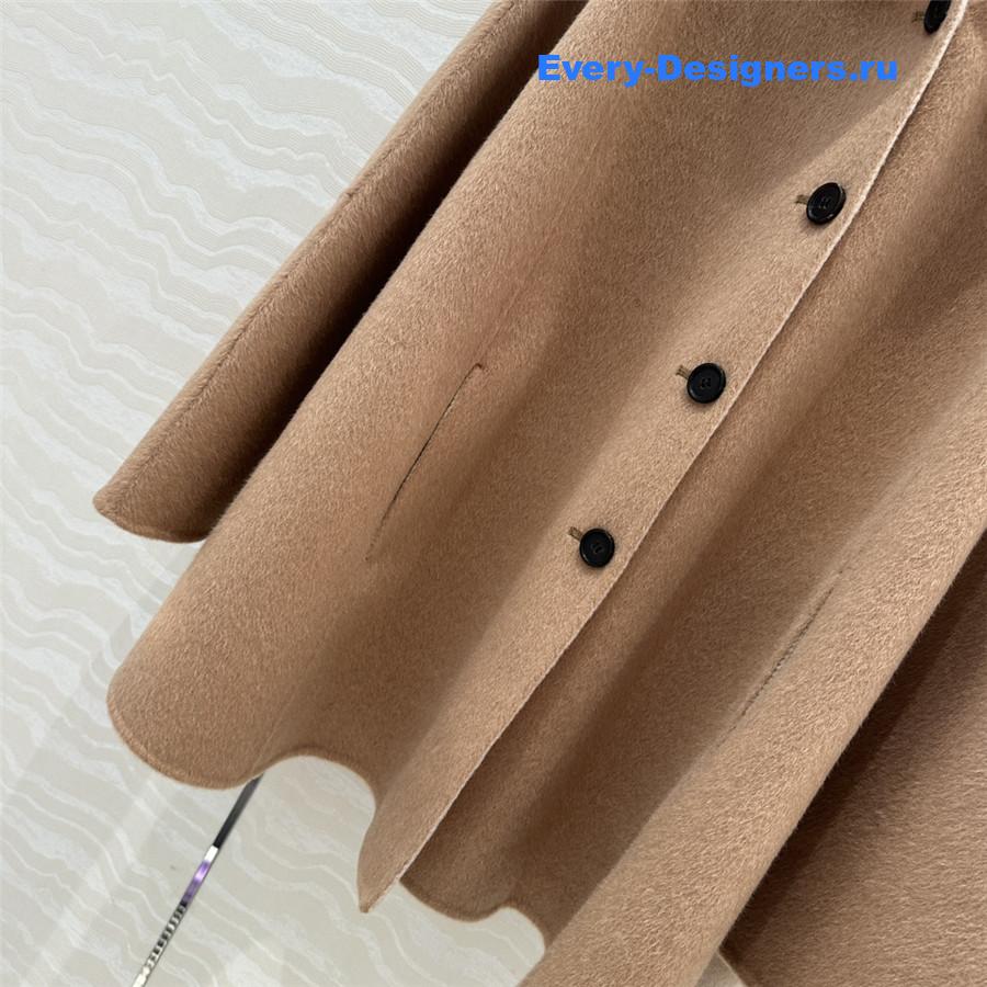 alexandr wang brown hooded cashmere shawl