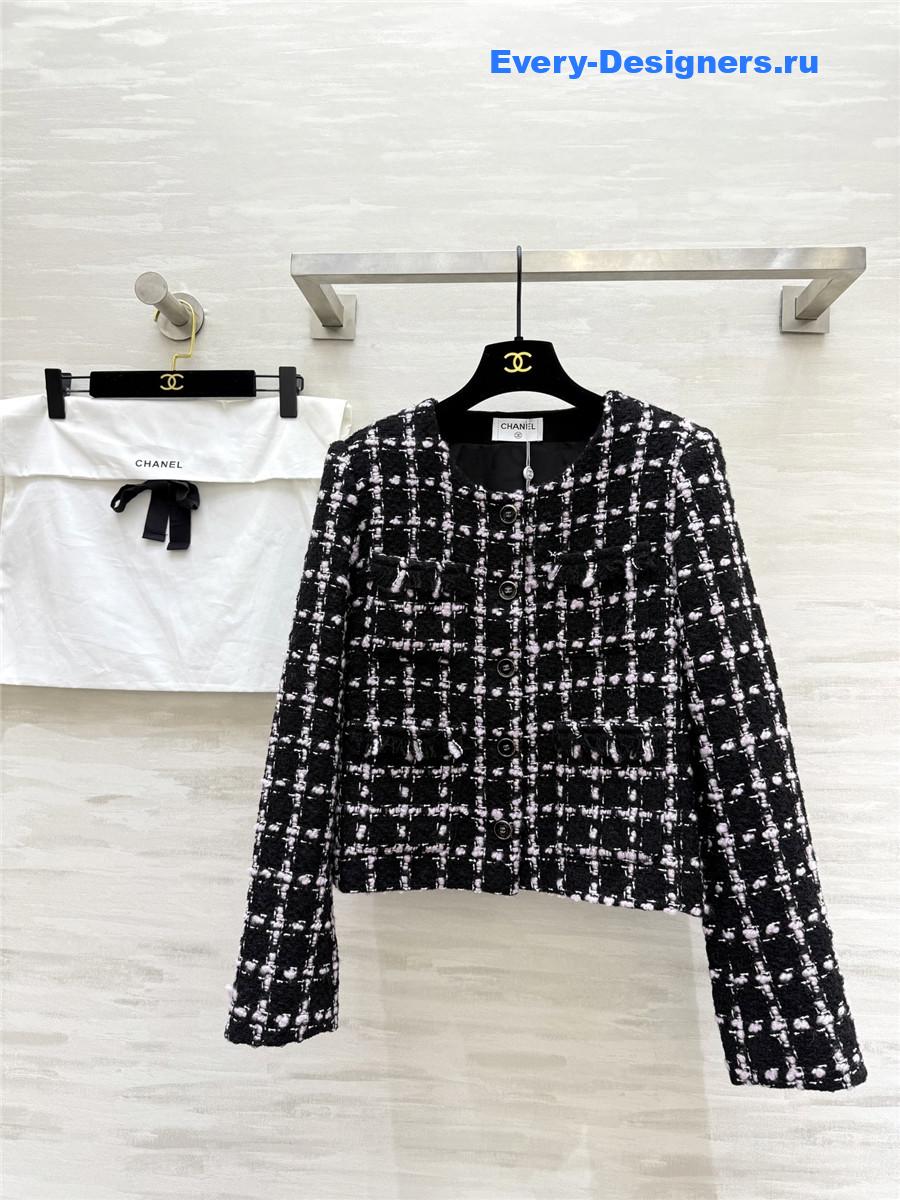 Ch**el wool braided tweed jacket