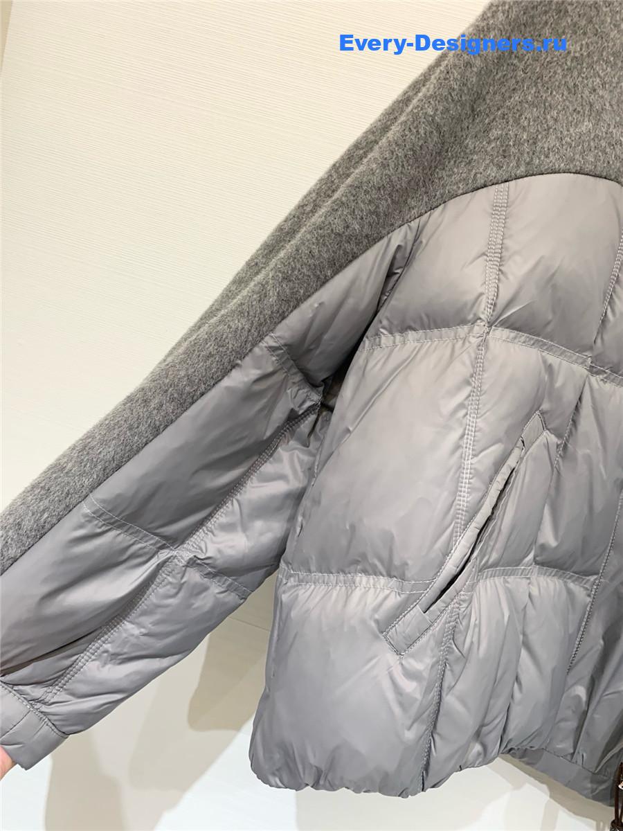 BC Grey Down Wool Jacket