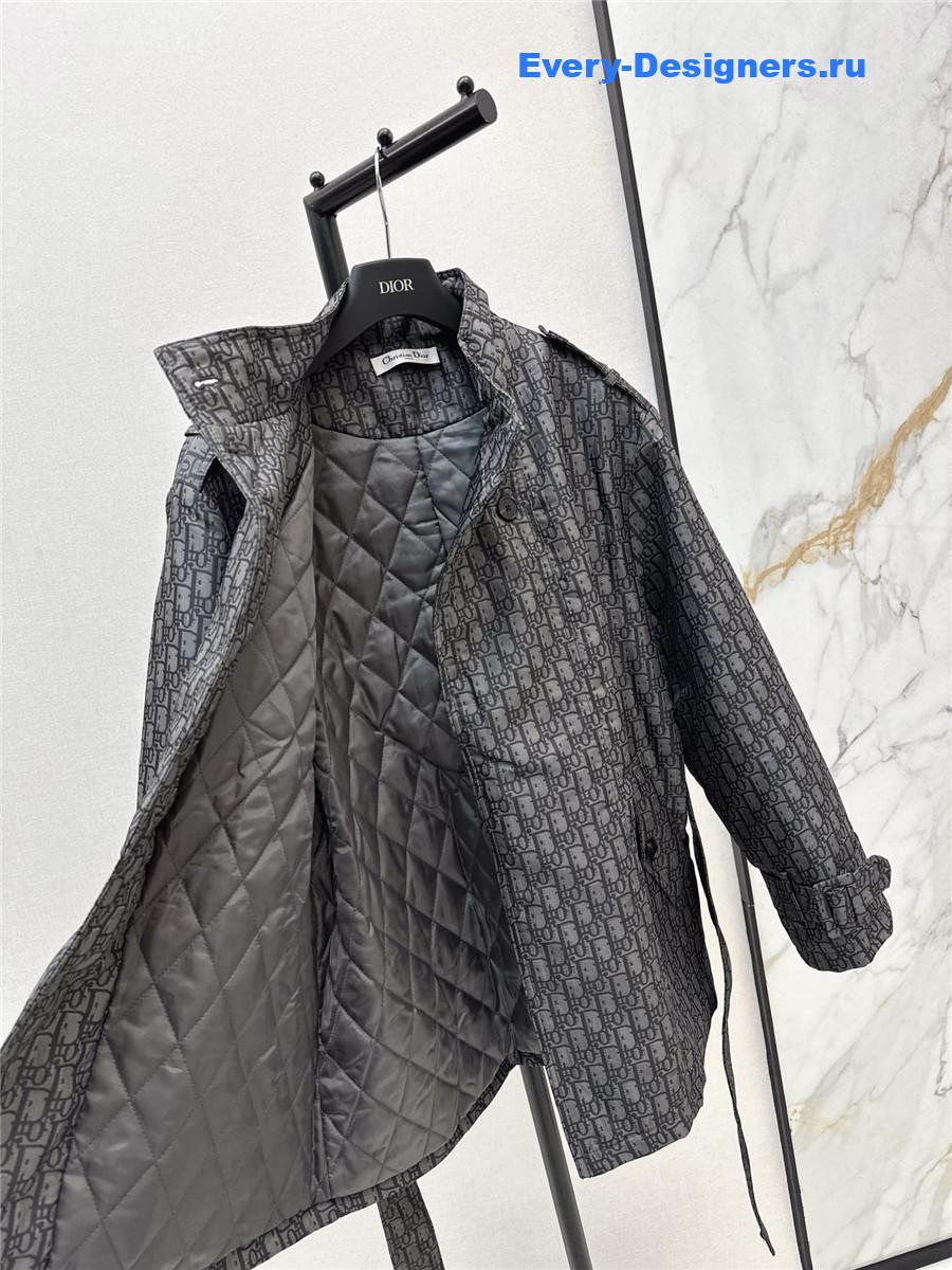 D10r cd stand-up collar monogram jacket