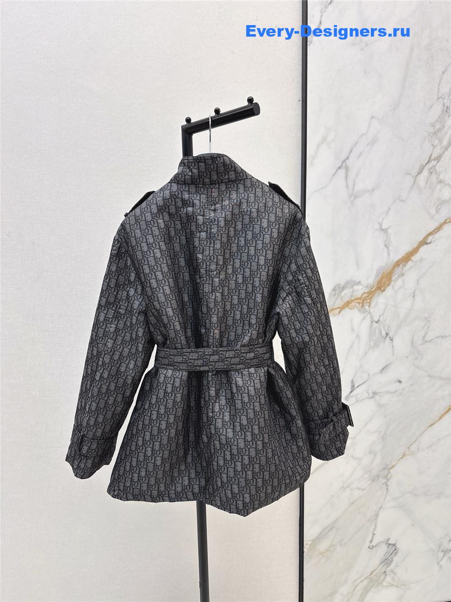 D10r cd stand-up collar monogram jacket